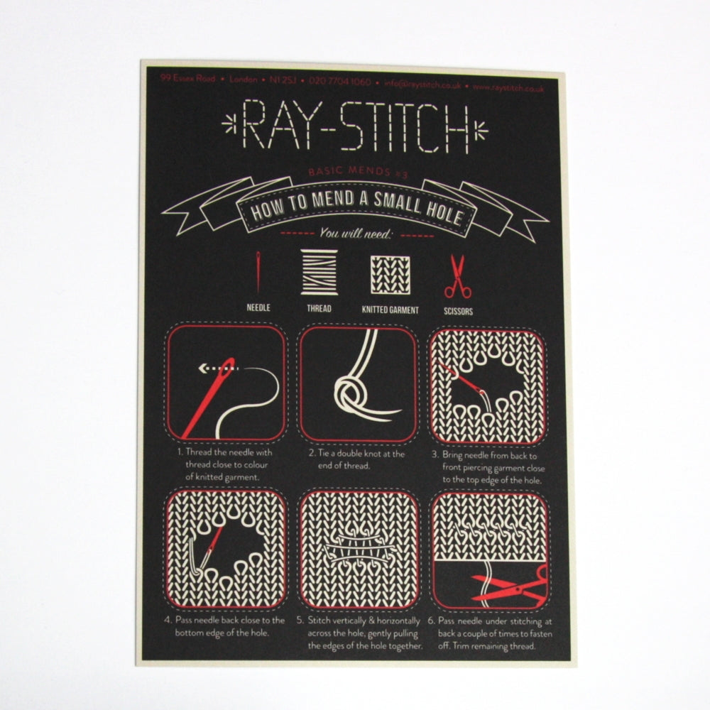 Ray Stitch Postcard Set of Three