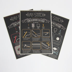 Ray Stitch Postcard Set of Three