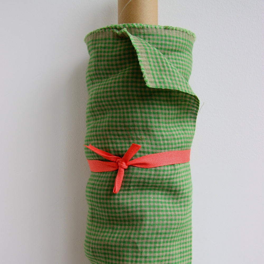 European Linen Mini-Gingham - Potting Green