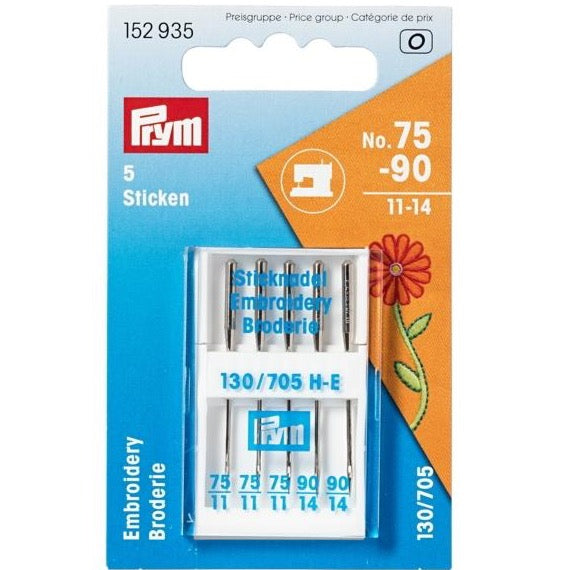 Prym 152935 - Sewing Machine Needles - Embroidery