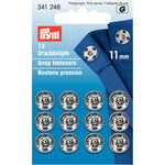 Prym 341246 - Snap Fasteners - Silver 11mm