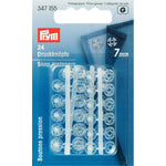 Prym 347155 - Plastic Snap Fasteners - Transparent 7mm