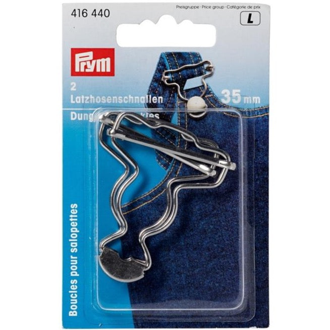 Prym 416435 - Dungaree Buckles - Silver 40mm