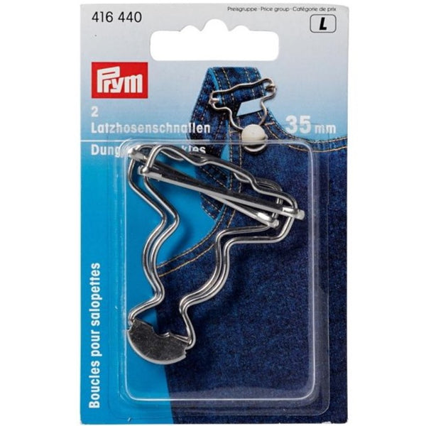 Prym 416435 - Dungaree Buckles - Silver 40mm