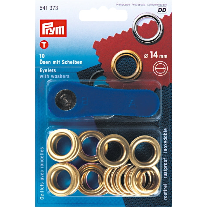 Prym 541373 - Eyelets - Gold 14mm