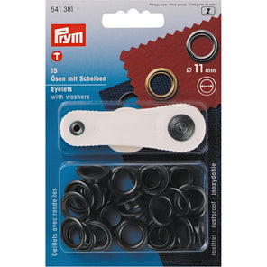 Prym 541381 - Eyelets - Black 11mm