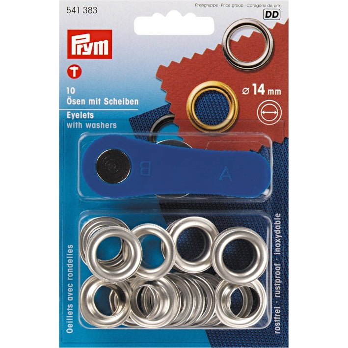 Prym 541383 - Eyelets - Silver 14mm