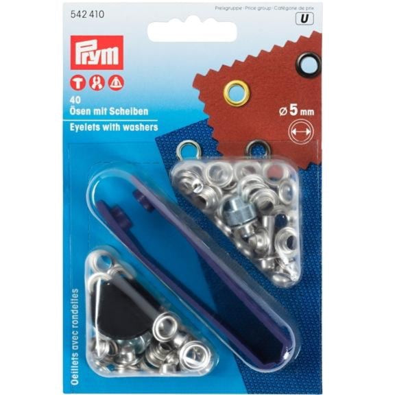 Prym 542410 - Eyelets - Silver 5mm