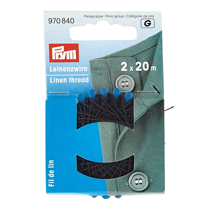 Prym 970840 - Linen Thread - Black