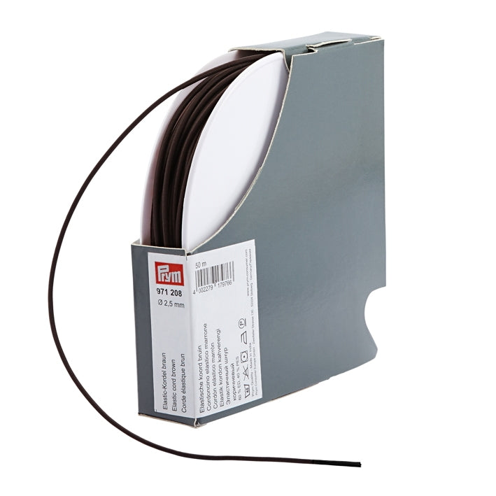 Coloured Elastic Cord - Brown
