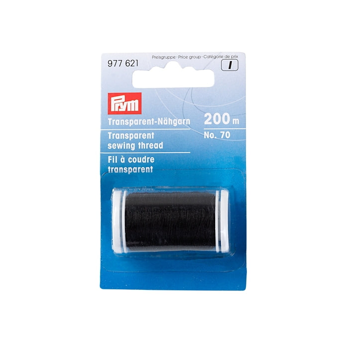 Prym 977621 - Transparent Sewing Thread - Black