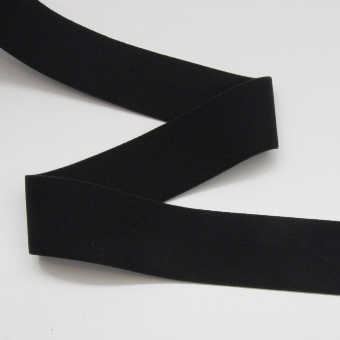Soft Wide Belting Elastic - Black