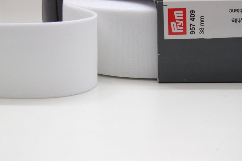 Soft Wide Belting Elastic - White