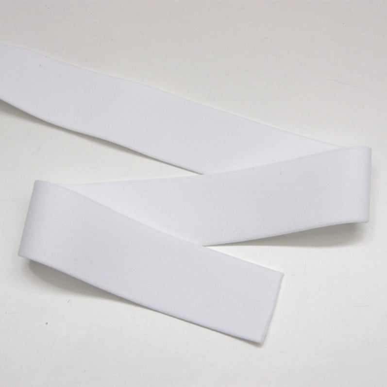 Soft Wide Belting Elastic - White