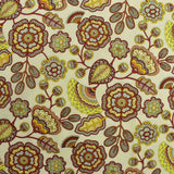Luxury Printed Cotton Lawn - Pugin - Brown and Yellow