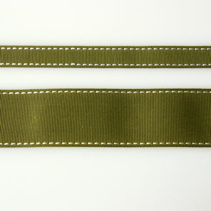 Grosgrain Stitch Ribbon - Olive