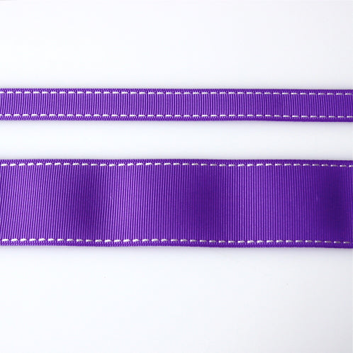 Grosgrain Stitch Ribbon - Purple