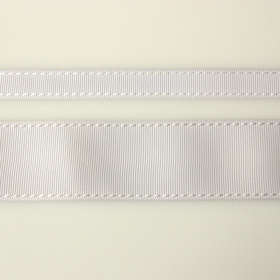 Grosgrain Stitch Ribbon - White