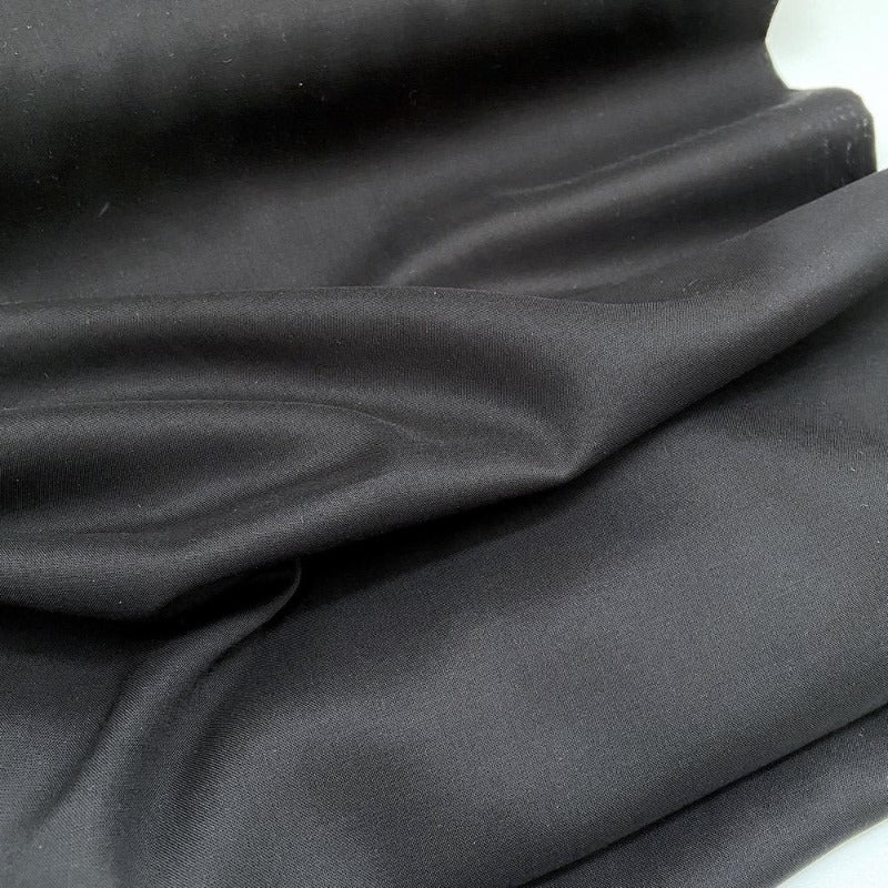 Dashwood Studios - Rayon Drape - Black, Plain Fabric