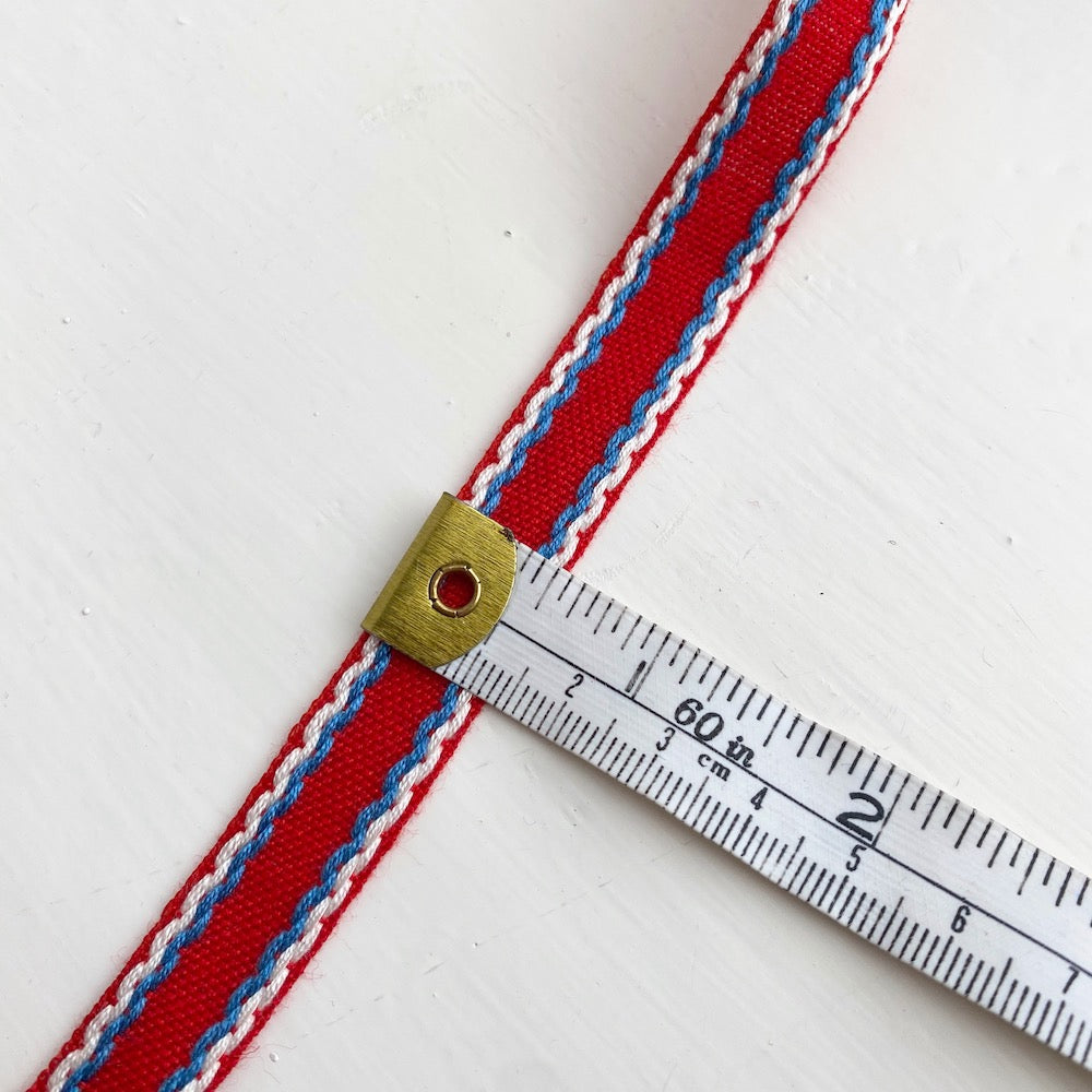 Vintage Stitched Trim - Red