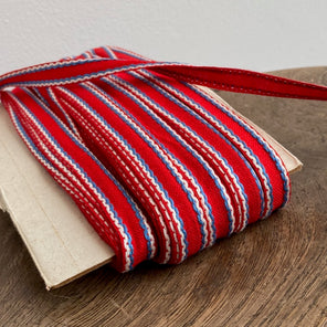 Vintage Stitched Trim - Red