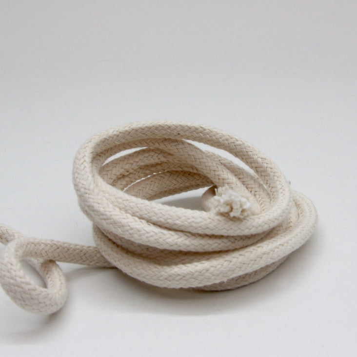 Plaited Cotton Cord 6mm - Ecru, Ribbons And Trims