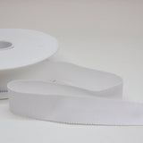 Cotton Grosgrain Ribbon 25mm - White