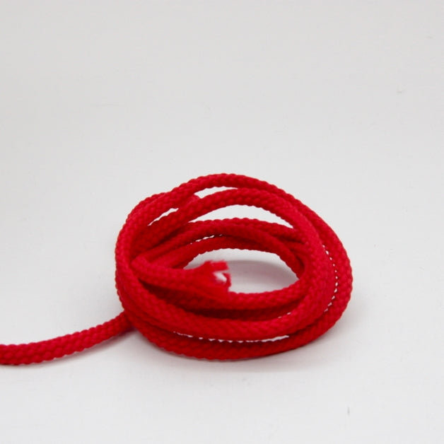 Polyester Drawstring Cord 4mm - Postbox Red | Ribbons And Trims | Ray ...