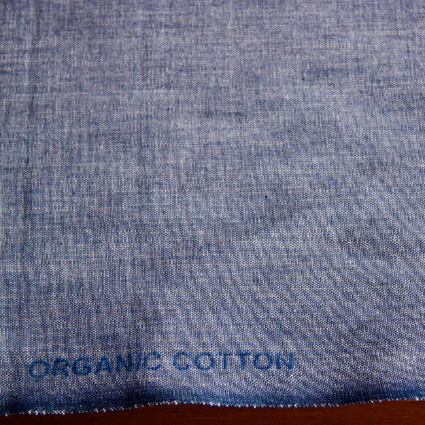 Organic Cotton Crossweave - Rich Blue