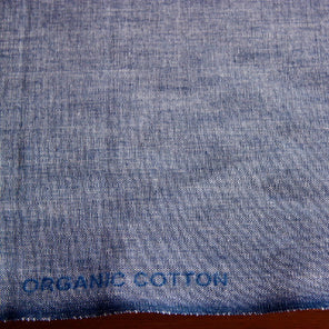 Organic Cotton Crossweave - Rich Blue