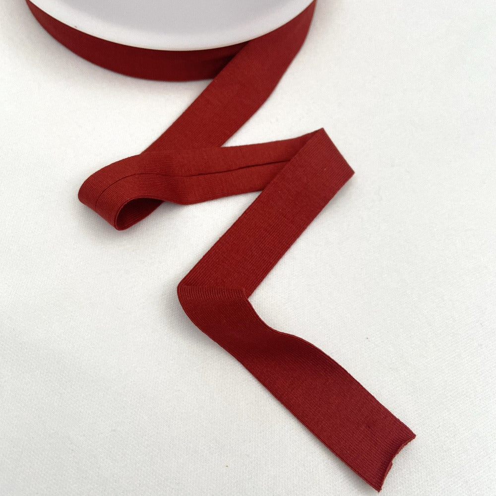 Viscose Jersey Binding 20mm - Rust