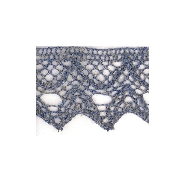 Linen Lace Trim 20mm - Denim Blue 021