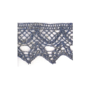 Linen Lace Trim 20mm - Denim Blue 021