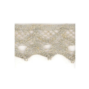 Linen Lace Trim 20mm - Light Grey 031