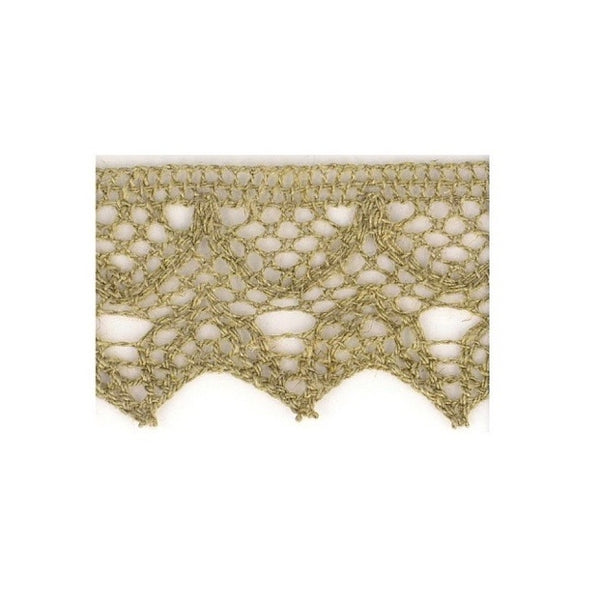 Linen Lace Trim 20mm - Taupe 045