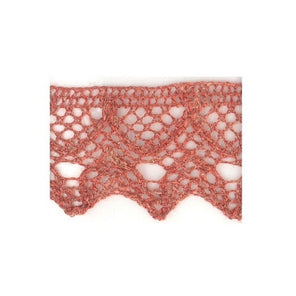 Linen Lace Trim 30mm - Rose 071