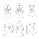 Simplicity 9040 - Misses' Dresses With Neckline, Sleeve & Length Variations
