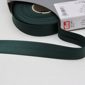 Prym Satin Bias Binding 20mm - 646 Fir Green