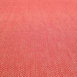 Organic Cotton Herringbone - Red