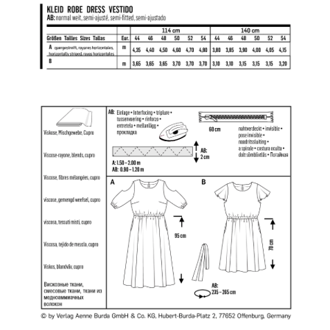 Burda 6449 - Plus Size Dresses