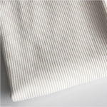 Organic Cotton Ribbed Jersey - Off White
