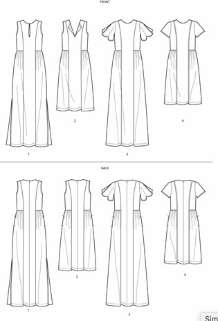 Simplicity 8888 - Pattern Hacking - Maxi Dress