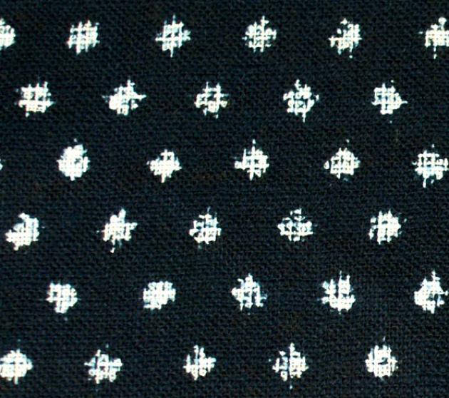 Indigo Cotton Print - Yuki Gasuri Dots