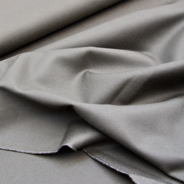 grey brown heavy cotton twill fabric