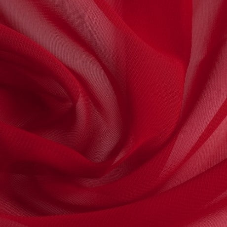 Polyester Chiffon - Cherry Red