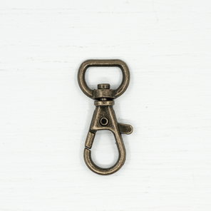 Snap Hook - 13mm Antique Brass