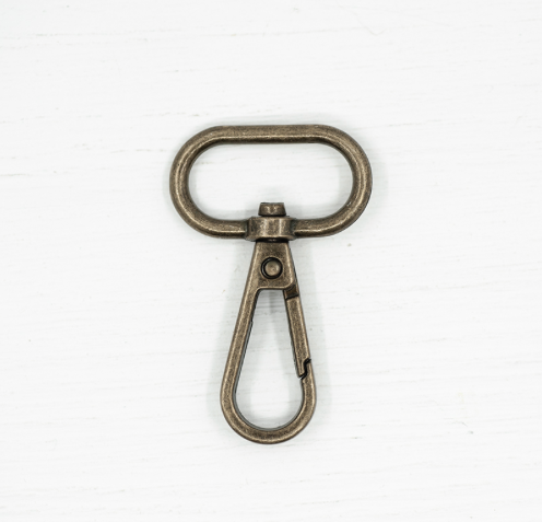 Snap Hook - 25mm Antique Brass