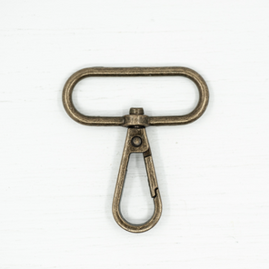 Snap Hook - 38mm Antique Brass