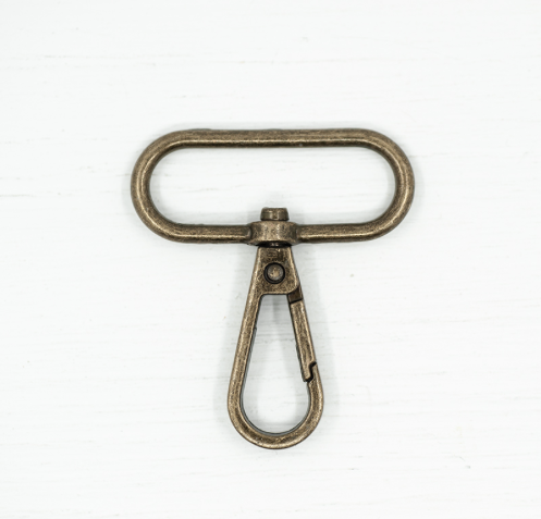 Snap Hook - 38mm Antique Brass