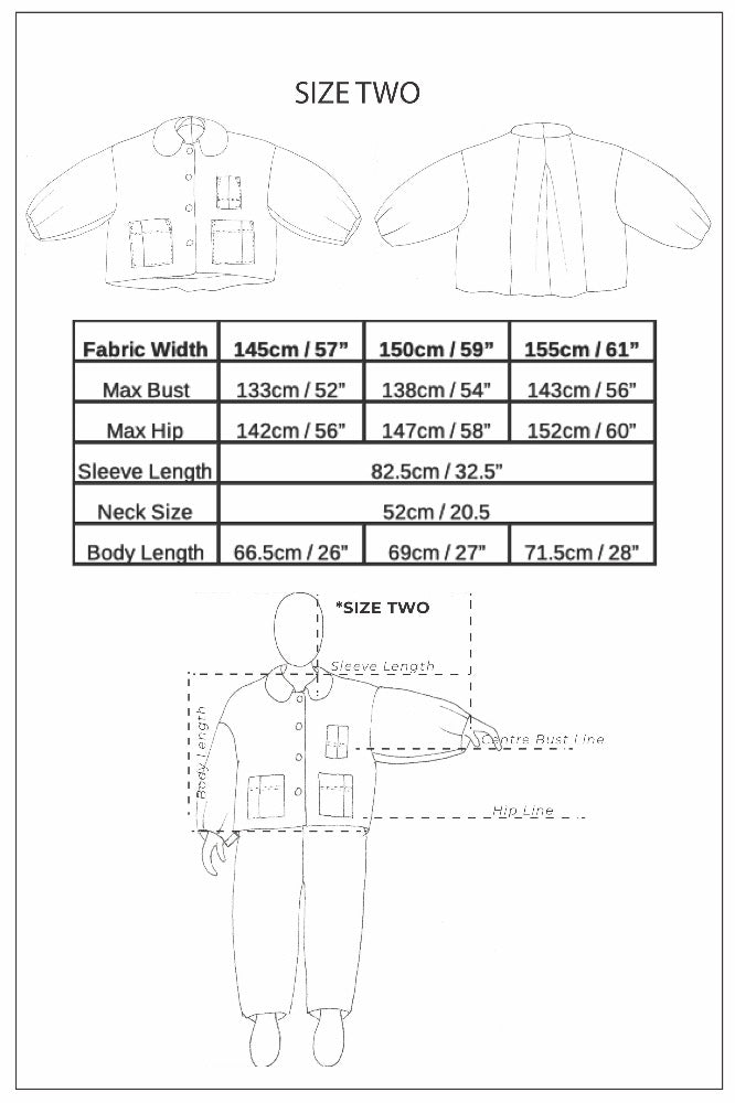Birgitta Helmersson - Zero Waste Bell Jacket - PDF Pattern